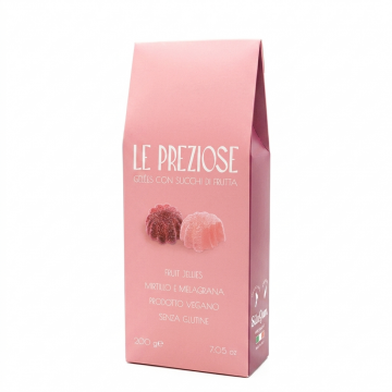 Мармелад Le Preziose Gelées con succhi di frutta Mirtillo e Melagrana с черникой и гранатом, 200 г
