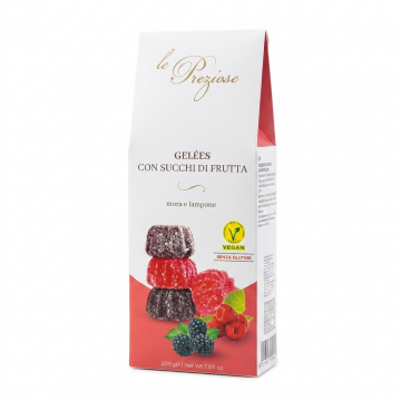 Мармелад Le Preziose Gelées con succhi di frutta Mora e Lampone с ежевикой и малиной, 200 г