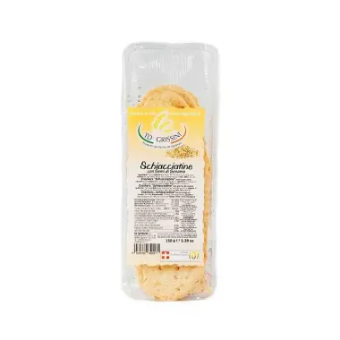 Крекеры Schiacciatine с кунжутом TD Grissini, 150гр