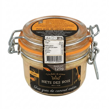 Фуа-гра утиное цельное Mets des Rois, 125 гр
