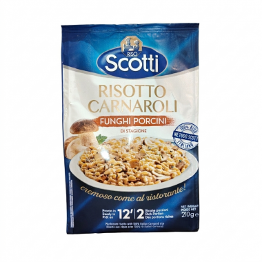 Ризотто Карнароли с белыми грибами Riso Scotti, 210гр