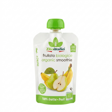 Пюре из груши и банана (смузи) Bioitalia Organic Smoothie Pear-Banana BIO, 120 г
